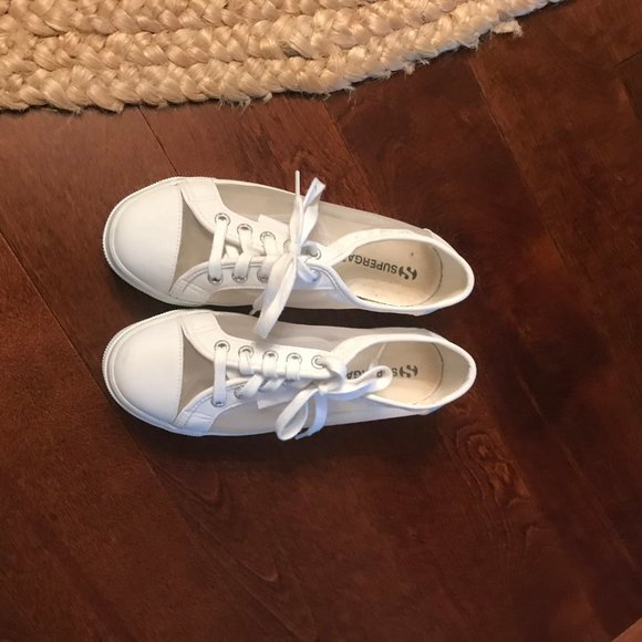 mesh platform sneakers